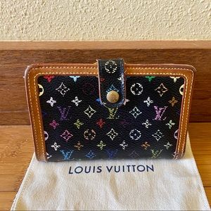 Limited edition authentic LOUIS VUITTON Murakami wallet PORTE-MONNAIE VIENNOIS